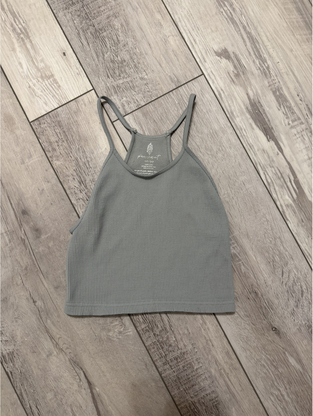 Free People Movement Happiness Runs  Seamless Ribbed Crop Tank
